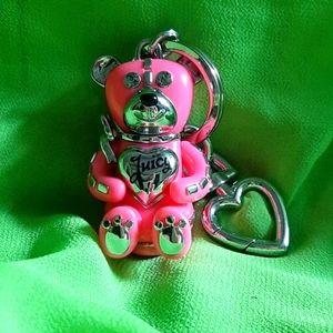 Juicy bear Couture pink key chain & Pink Sock Monkey too!